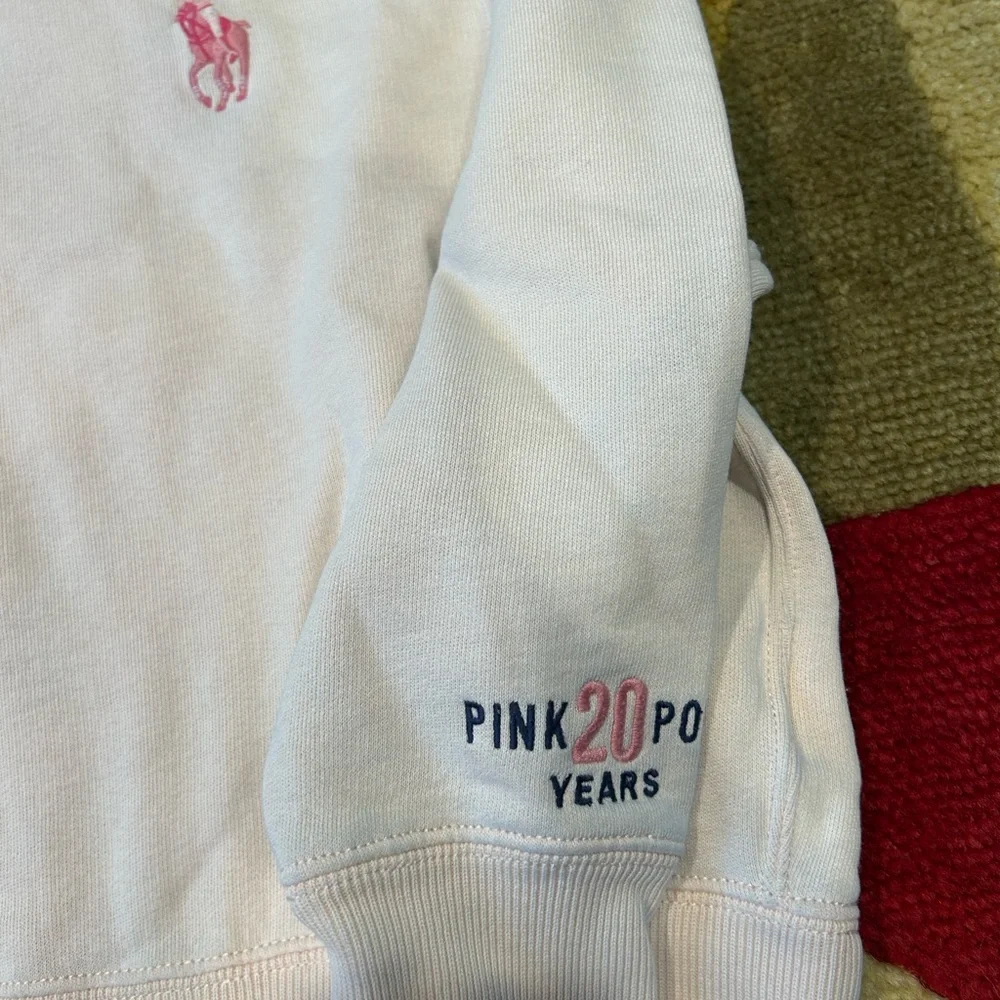 Ralph Lauren Pink Pony Logo Sweatshirt Together in Pink 20 Years Girls Medium